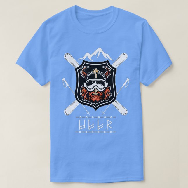 Camiseta Ullr God Of Archery Norse Huning Viking Ski (Diseño del anverso)