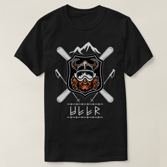 Camiseta Ullr God Of Archery Norse Huning Viking Ski (Diseño del anverso)