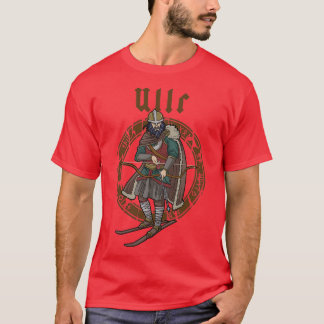 Camiseta Ullr Regalos Dios Del Arco Nórdico Caza Esquí Viki