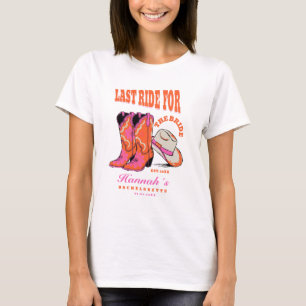 Camiseta Última Cabalgata para la Novia Fiesta de Despedida