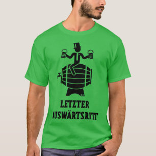 Camiseta Última carrera de soltero JGA novio barril de cerv