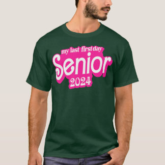 Camiseta Última clase de primer día de 2024 Alumnos diverti