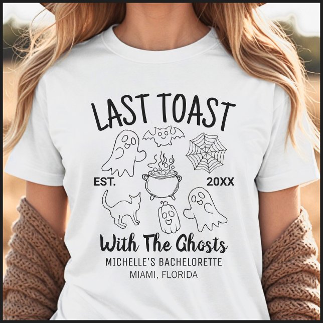 Camiseta Última fiesta de la Bachelorette de Halloween (Subido por el creador)
