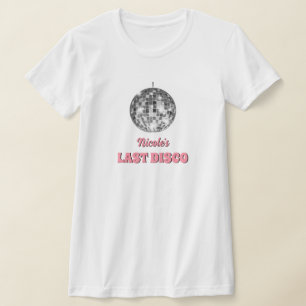 Camiseta Última fiesta de soltera disco tema personalizado