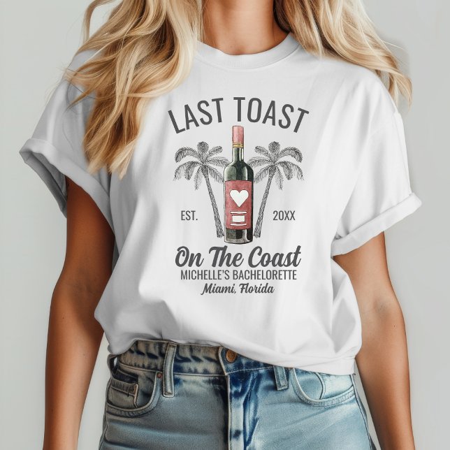 Camiseta Última Fiesta de Soltera en la Playa Moderna Bride (Subido por el creador)