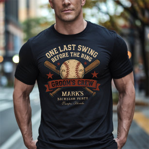 Camiseta Última Fiesta de Soltero de Béisbol