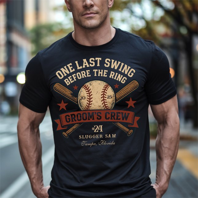 Camiseta Última Fiesta de Soltero de Béisbol (Subido por el creador)