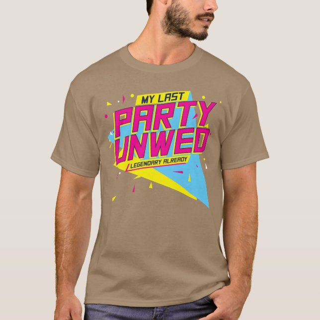 Camiseta Última fiesta soltera 90S Set de fiesta de soltera (Anverso)