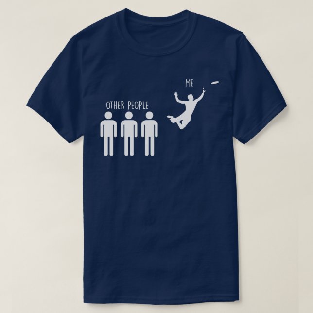 Camiseta Última frisbee para los hombres (Diseño del anverso)