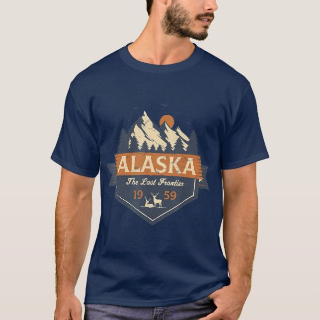 Camiseta Última frontera retro alaska (Anverso)