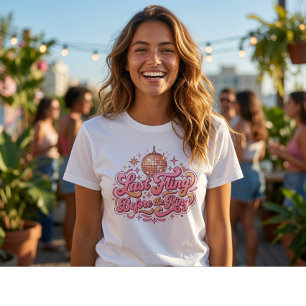 Camiseta Última juerga antes del anillo Retro Disco Despe