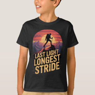 Camiseta Última Luz Zancada Más Larga Puesta de Sol Senderi