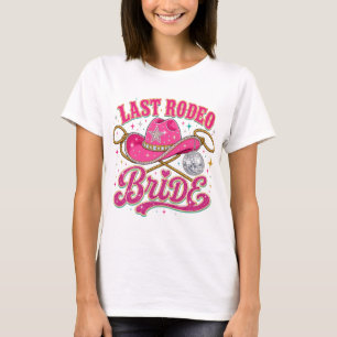 Camiseta Última Novia del Rodeo Disco Vaquera Despedida de