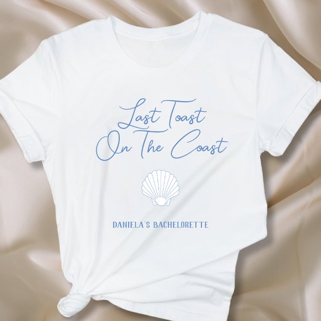 Camiseta Última Tostada En La Bachillerato De La Costa (Last Toast On The Coast Beach Bachelorette T-Shirt)