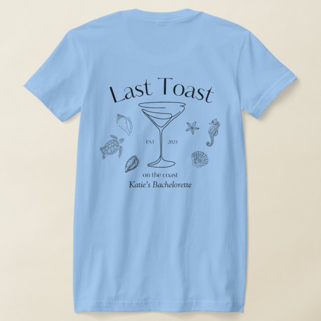 Camiseta última tostada en la costa (Distribución Reverso )