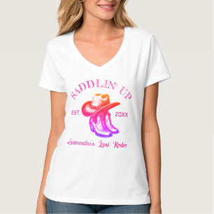 Camiseta Última Vaquera del Rodeo Fiesta de Despedida de So