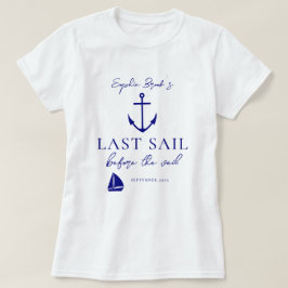 Camiseta Última vela antes del velo Bachelorette Weekend Ta