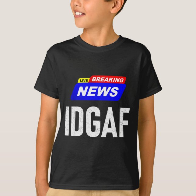 Camiseta Últimas noticias no me importa joder slang sar (Anverso)