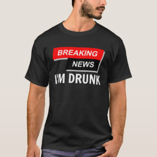 Camiseta Últimas noticias Soy Fiesta de cerveza borracha nu