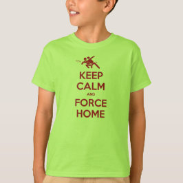 Camiseta Ultimate Frisbee Apparel-Keep Calm and Force Home