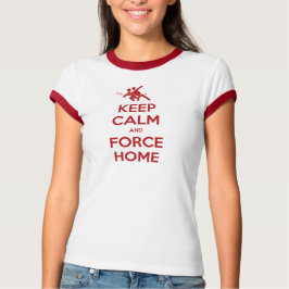 Camiseta Ultimate Frisbee Apparel-Keep Calm and Force Home