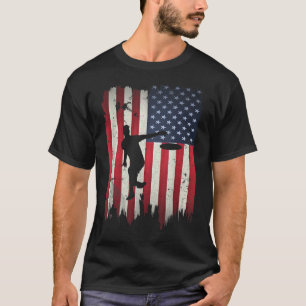Camiseta Ultimate Frisbee Disk Golf USA Bandera Americana 4