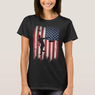 Camiseta Ultimate Frisbee Disk Golf USA Bandera Americana 4