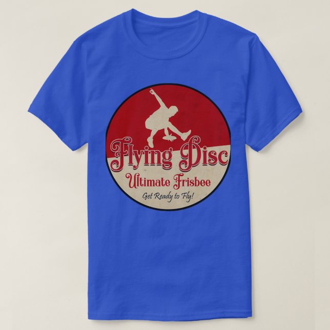 Camiseta Ultimate Frisbee Vintage (Diseño del anverso)