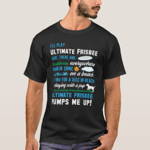 Camiseta Último amante del golf del disco del disco volador