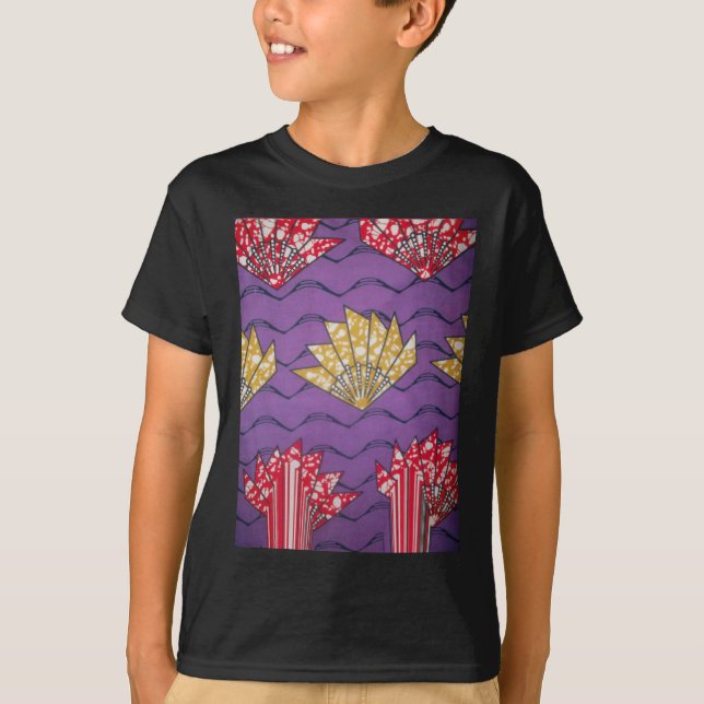 Camiseta Último arte de patrón de moda tradicional de Áfric (Anverso)