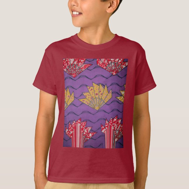 Camiseta Último arte de patrón de moda tradicional de Áfric (Anverso)