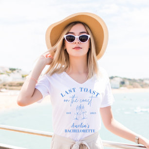 Camiseta Último brindis en la costa fiesta de despedida de