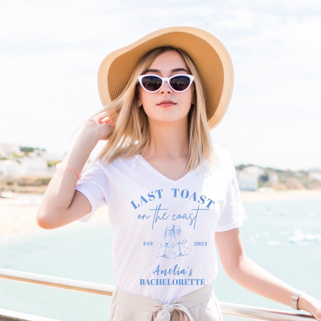 Camiseta Último brindis en la costa fiesta de despedida de  (Subido por el creador)