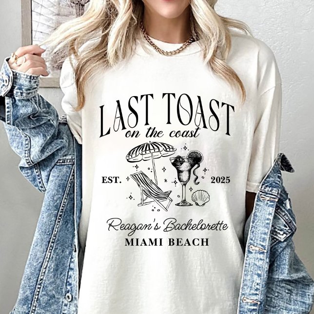 Camiseta Último brindis en la fiesta de soltera de la costa (Subido por el creador)