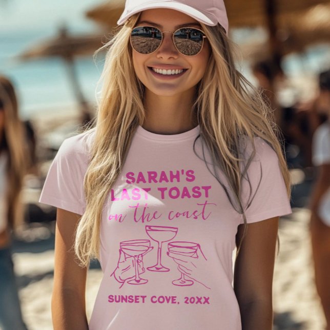 Camiseta Último brindis en la fiesta de soltera en la costa (Subido por el creador)
