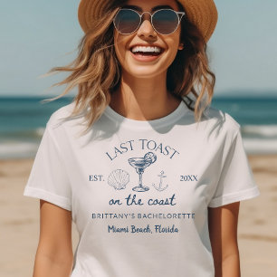 Camiseta Último brindis en la fiesta de soltera en la playa