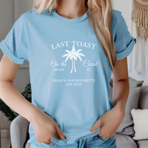 Camiseta Último brindis en la fiesta de soltera en la playa
