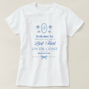 Camiseta Último brindis en la playa de la costa Soltera Azu