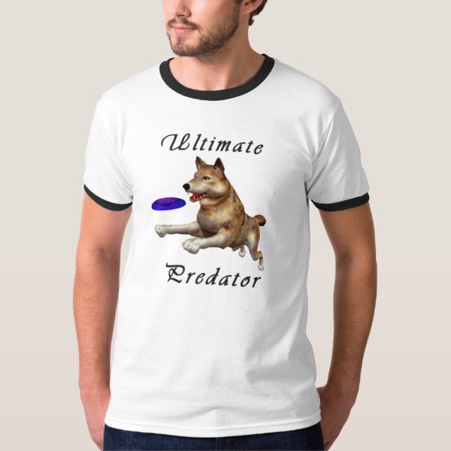 Camiseta Último depredador (diseño del lobo) (Anverso)