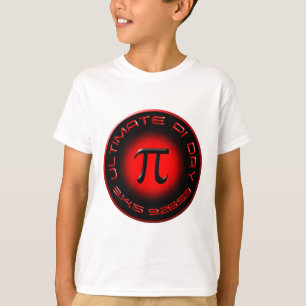 Camiseta Último día 2015 del pi 3.14.15 9:26: 53 (rojo)