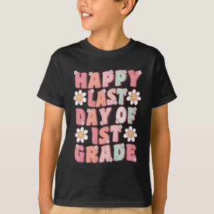 Camiseta Último día de 1er grado Lindo Groovy Maestro de pr