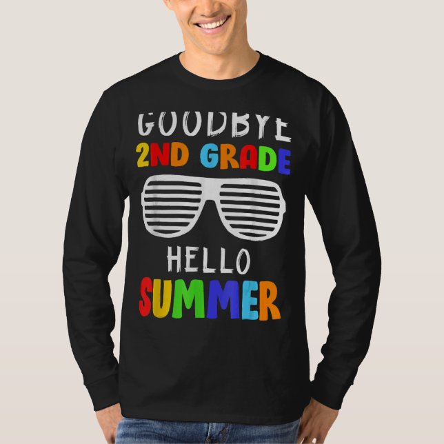 Camiseta Último Día De 2º Grado Adiós 2º Grado Hola Sum (Anverso)