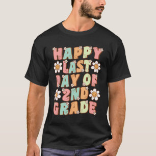 Camiseta Último día de 2do grado Tea Groovy de segundo grad