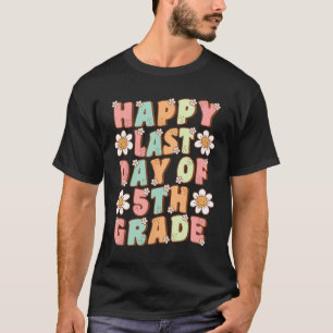 Camiseta Último día de 5to grado Cute Groovy Quinto grado p