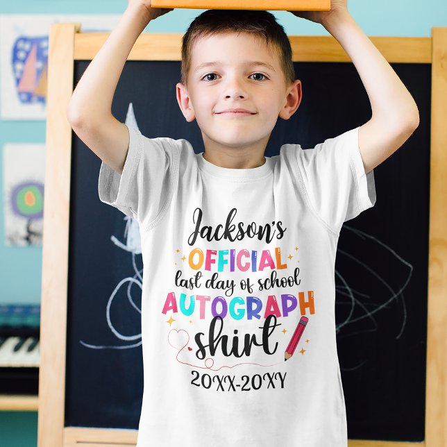 Camiseta Último Día De Autografías Escolares (Subido por el creador)