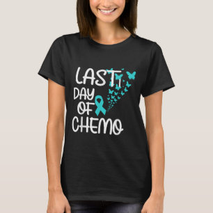 Camiseta Último Día De Cáncer De Ovario De Tee Gráfica De Q
