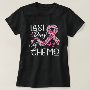 Camiseta Último Día De Chemo - Cinta De Leopardo Rosa