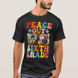 Camiseta Último día de clases Adiós Maestro de Sexto Grado