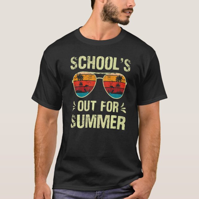 Camiseta Último día de clases fuera de la escuela de fin de (Anverso)