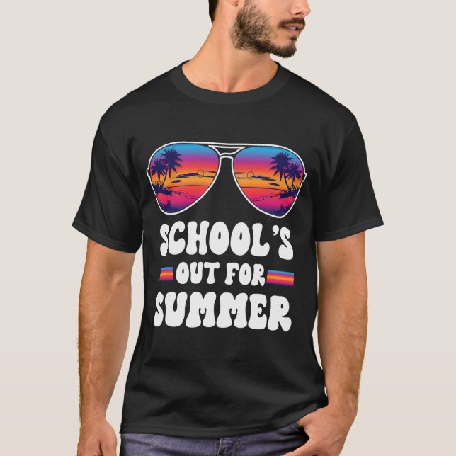 Camiseta Último día de clases para profesores de verano G (Anverso)